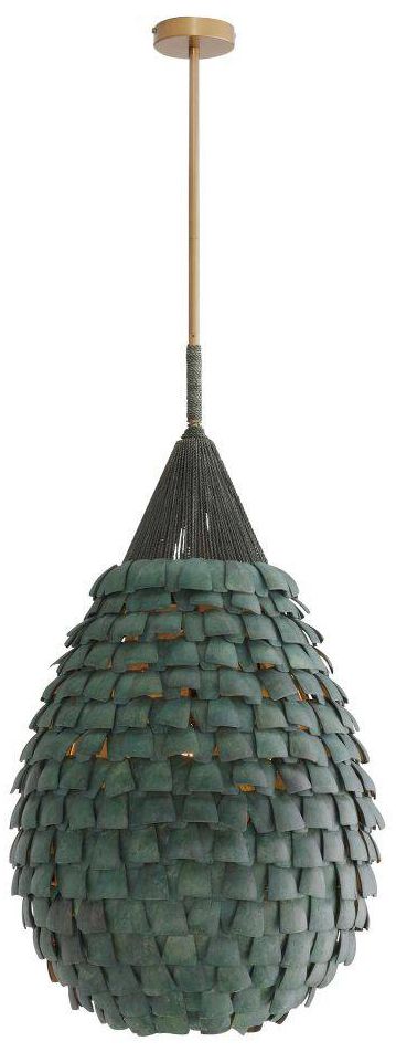 Arteriors Ferndale Pendant 20" Eucalyptus Stain
