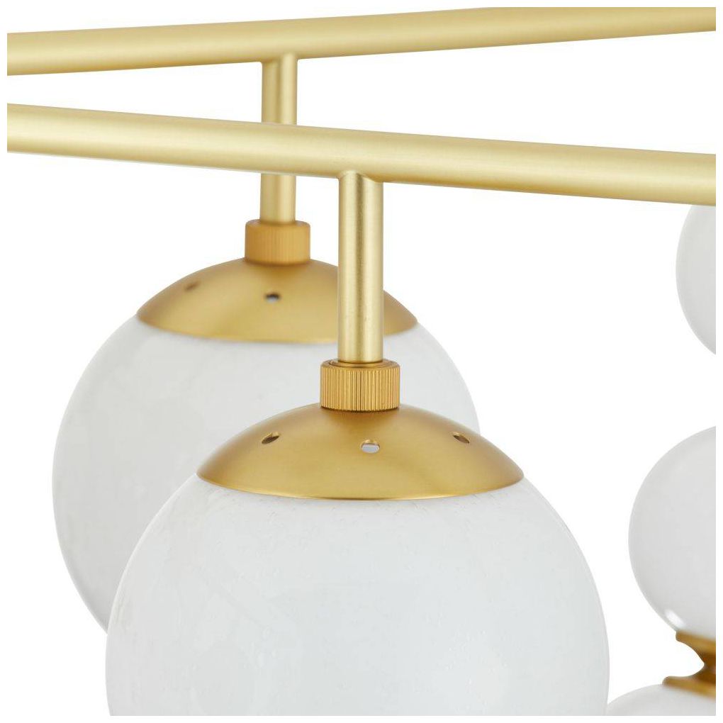 Arteriors Genesis Chandelier 42" Opal Antique Brass