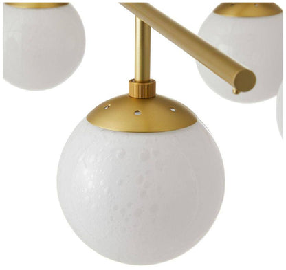 Arteriors Genesis Chandelier 42" Opal Antique Brass