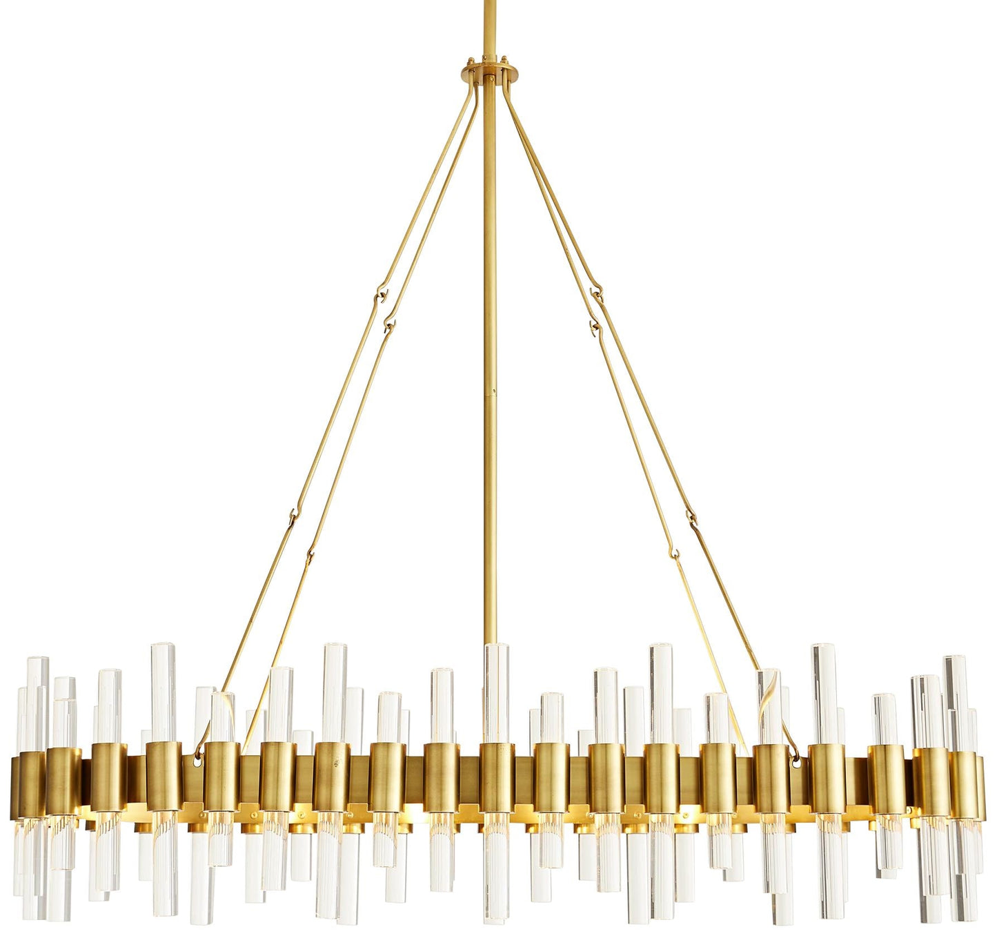 Arteriors Home Haskell 43" Wide Antique Brass Chandelier
