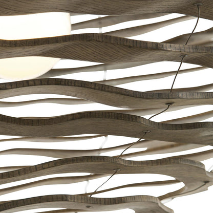 Arteriors Home Rook 24" Wide Natural Wood Pendant Light