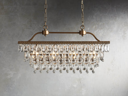 Aurelia Crystal Rectangular Dining Chandelier