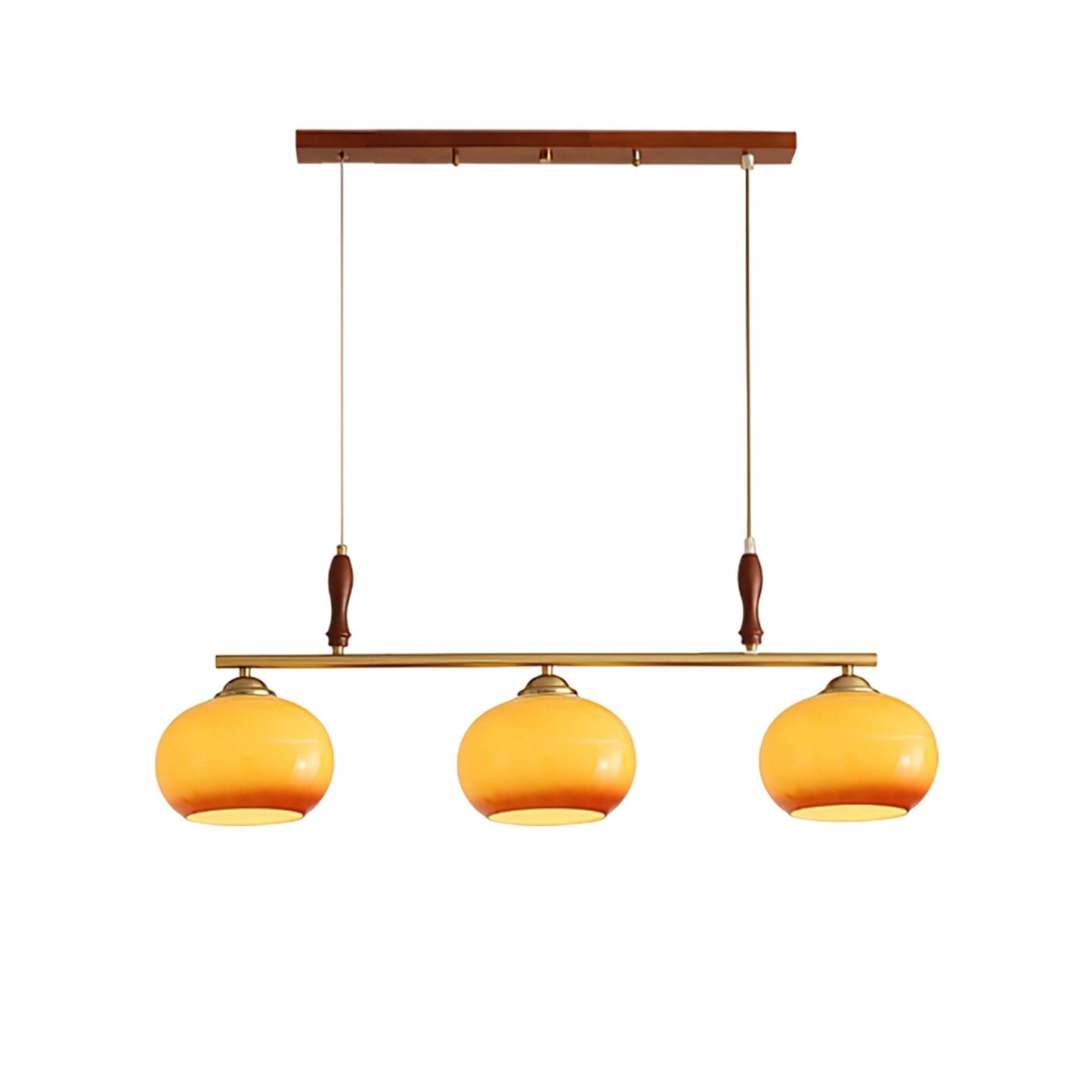 Aurelio Amber Glass Linear Pendant