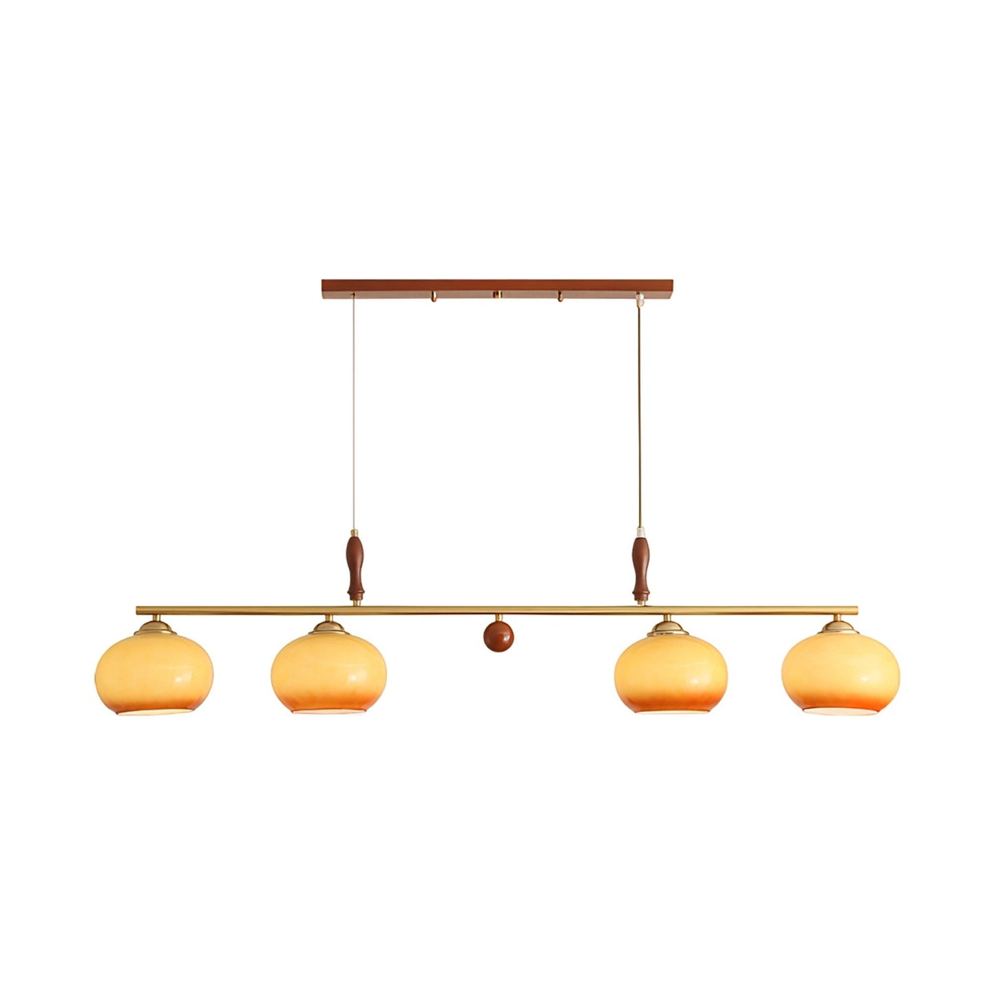 Aurelio Amber Glass Linear Pendant