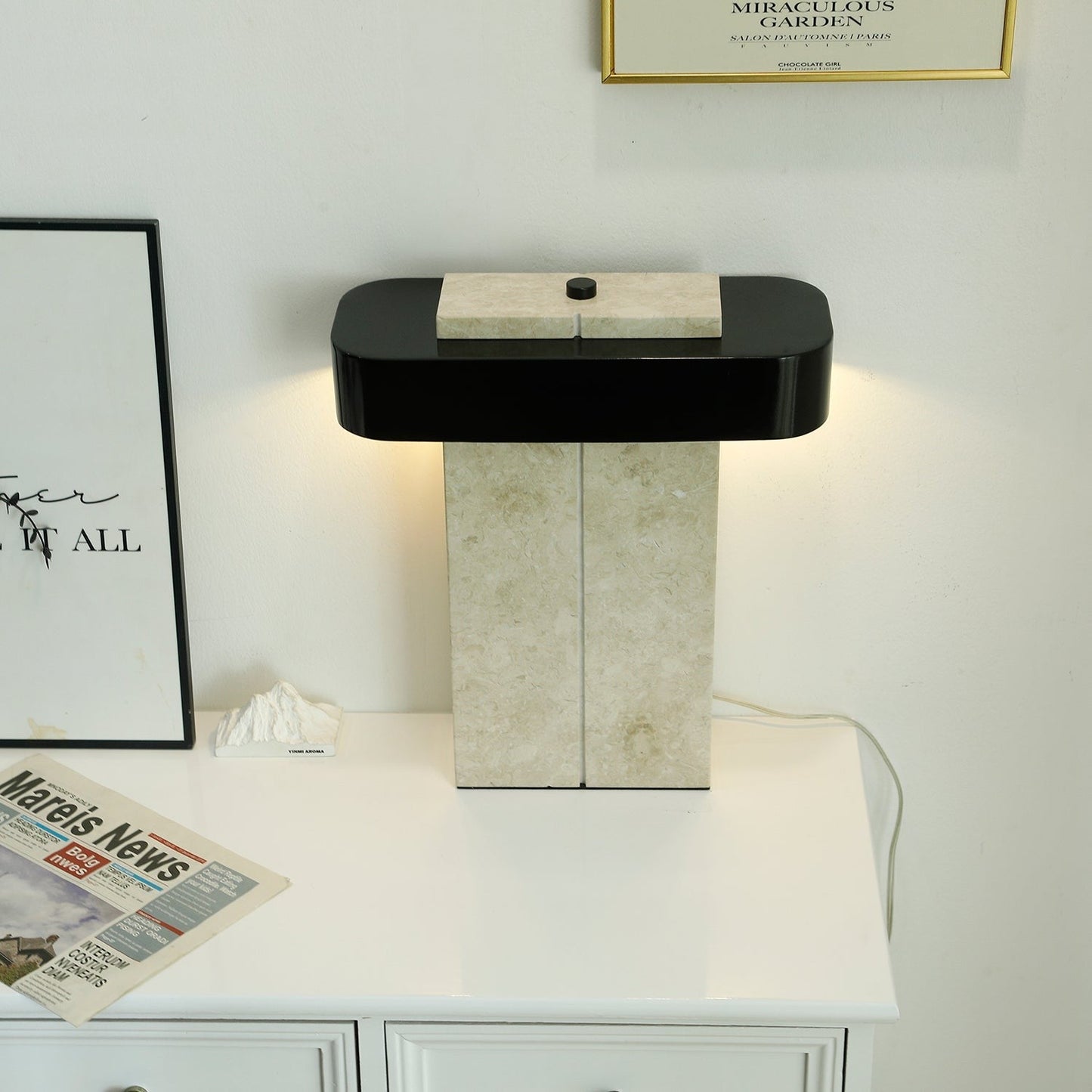 Aurelius Marble Accent Table Lamp