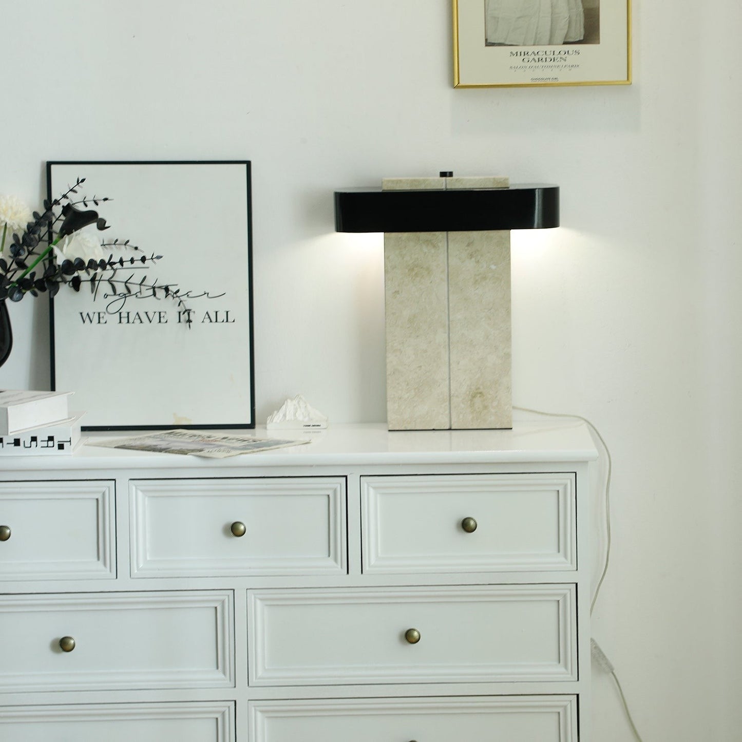 Aurelius Marble Accent Table Lamp