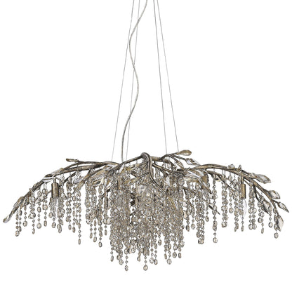Autumn Twilight 40"W Mystic Gold Crystal 12-Light Chandelier