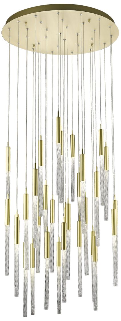 Avenue Lighting Boa Collection Pendant Brushed Brass