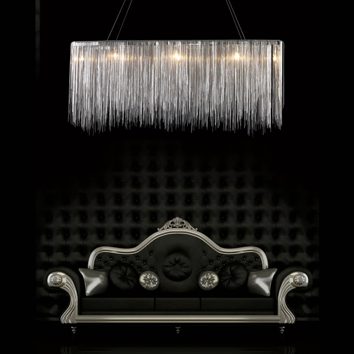 Fountain Ave. 48" Wide LED Linear Chandelier