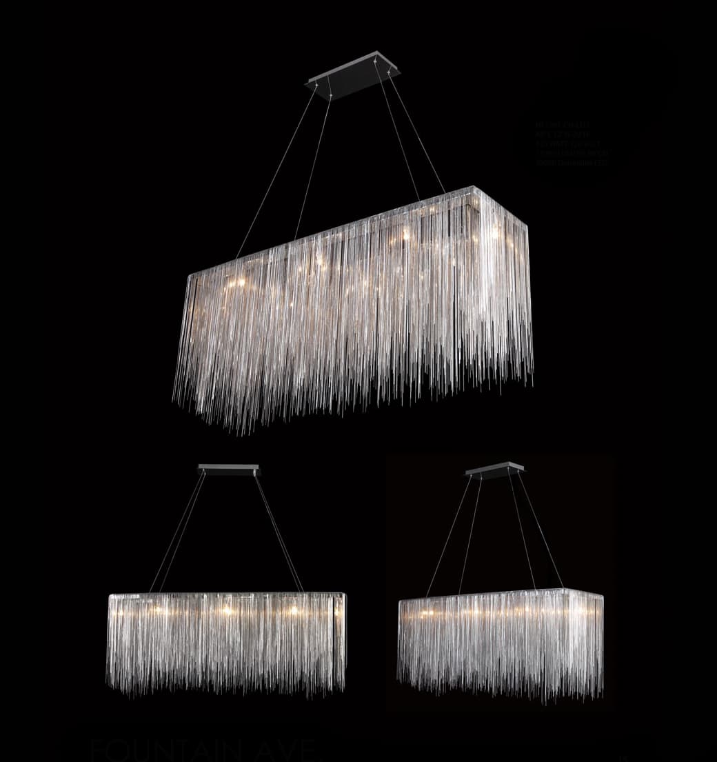 Fountain Ave. 48" Wide LED Linear Chandelier