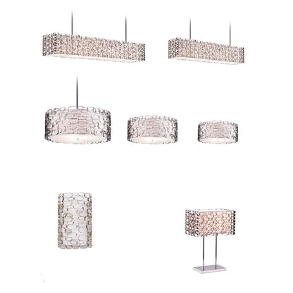Avenue Lighting Ventura Blvd. 6 Light 38" Wide Linear Chandelier
