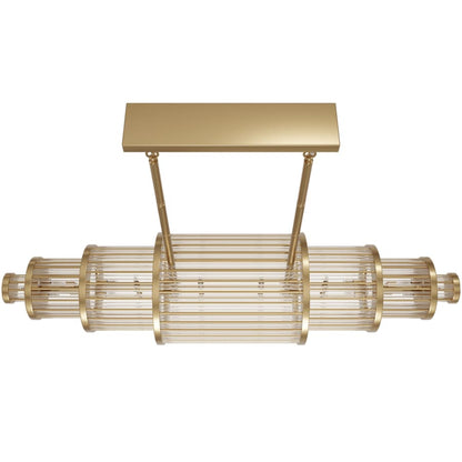 Avenue Lighting Waldorf 28 Light 64" Wide Linear Chandelier