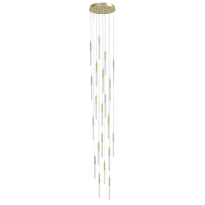 Avenue Lighting Main St. 21 Light 22" Wide LED Multi Light Pendant with Boa Glass Shades