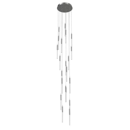 Main St. 21 Light 22" Wide LED Multi Light Pendant with Boa Glass Shades