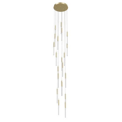 Avenue Lighting Main St. 21 Light 22" Wide LED Multi Light Pendant with Boa Glass Shades