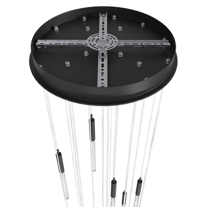 Main St. 21 Light 22" Wide LED Multi Light Pendant with Snow Glass Shades