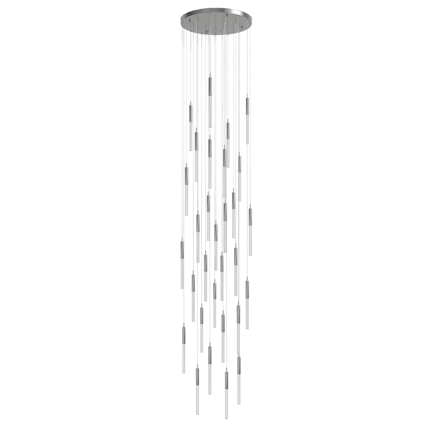 Main St. 31 Light 30" Wide LED Multi Light Pendant with Boa Glass Shades
