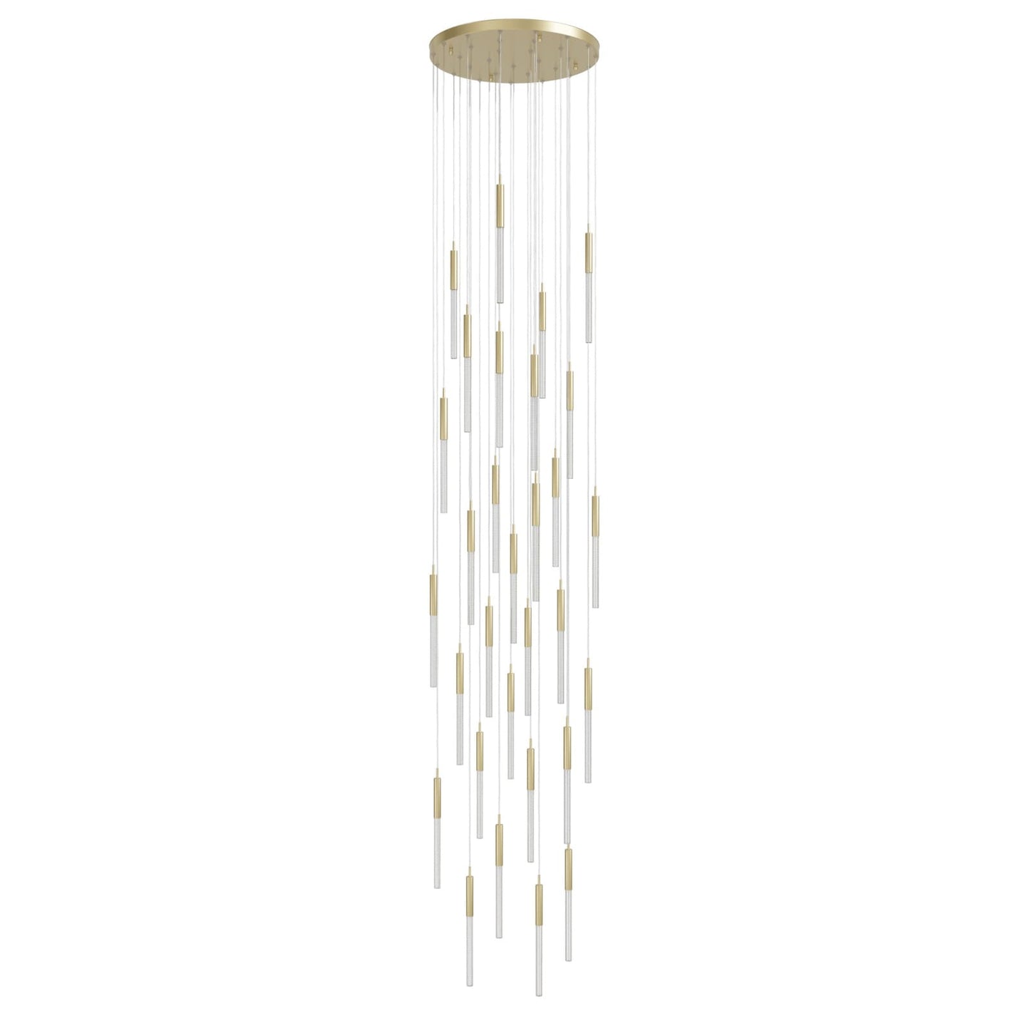 Main St. 31 Light 30" Wide LED Multi Light Pendant with Boa Glass Shades
