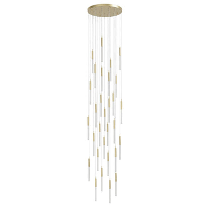 Main St. 31 Light 30" Wide LED Multi Light Pendant with Boa Glass Shades