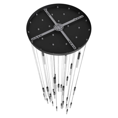 Main St. 31 Light 30" Wide LED Multi Light Pendant with Boa Glass Shades