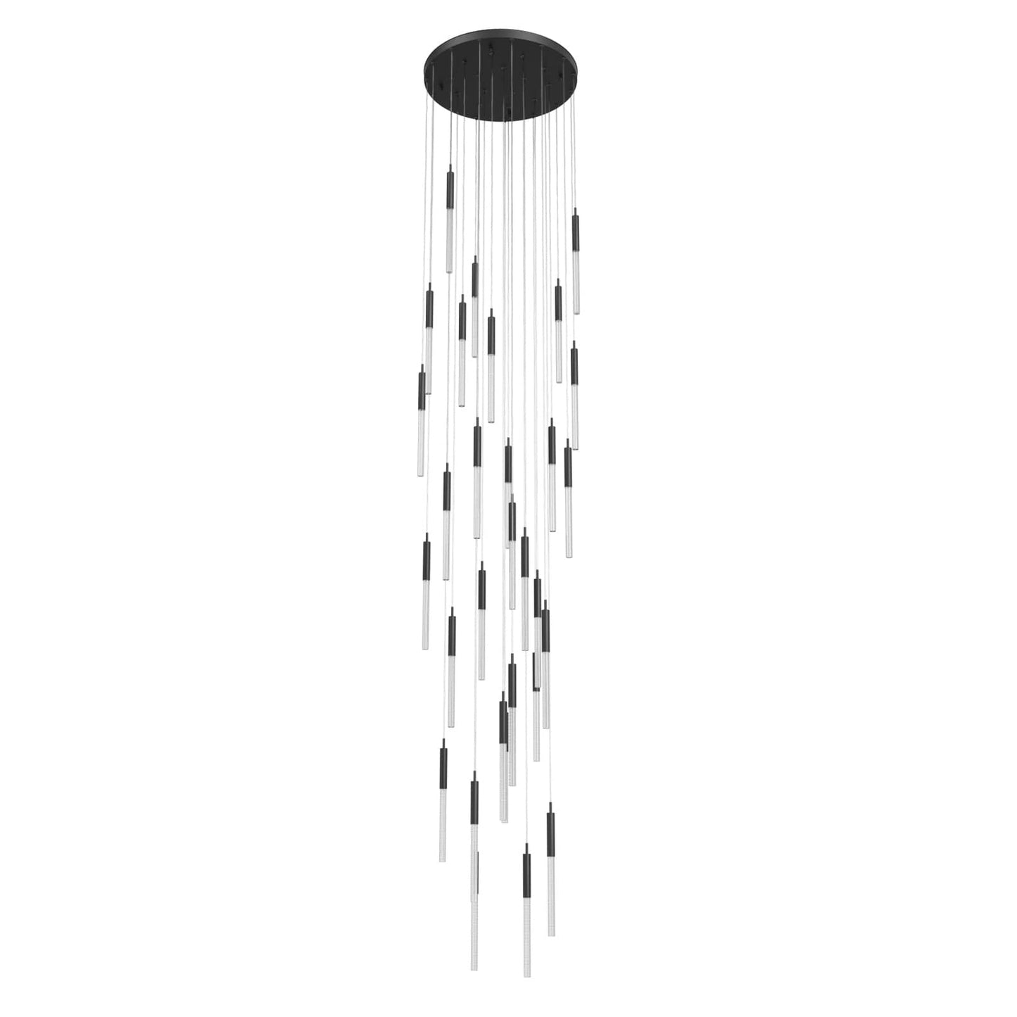 Main St. 31 Light 30" Wide LED Multi Light Pendant with Boa Glass Shades