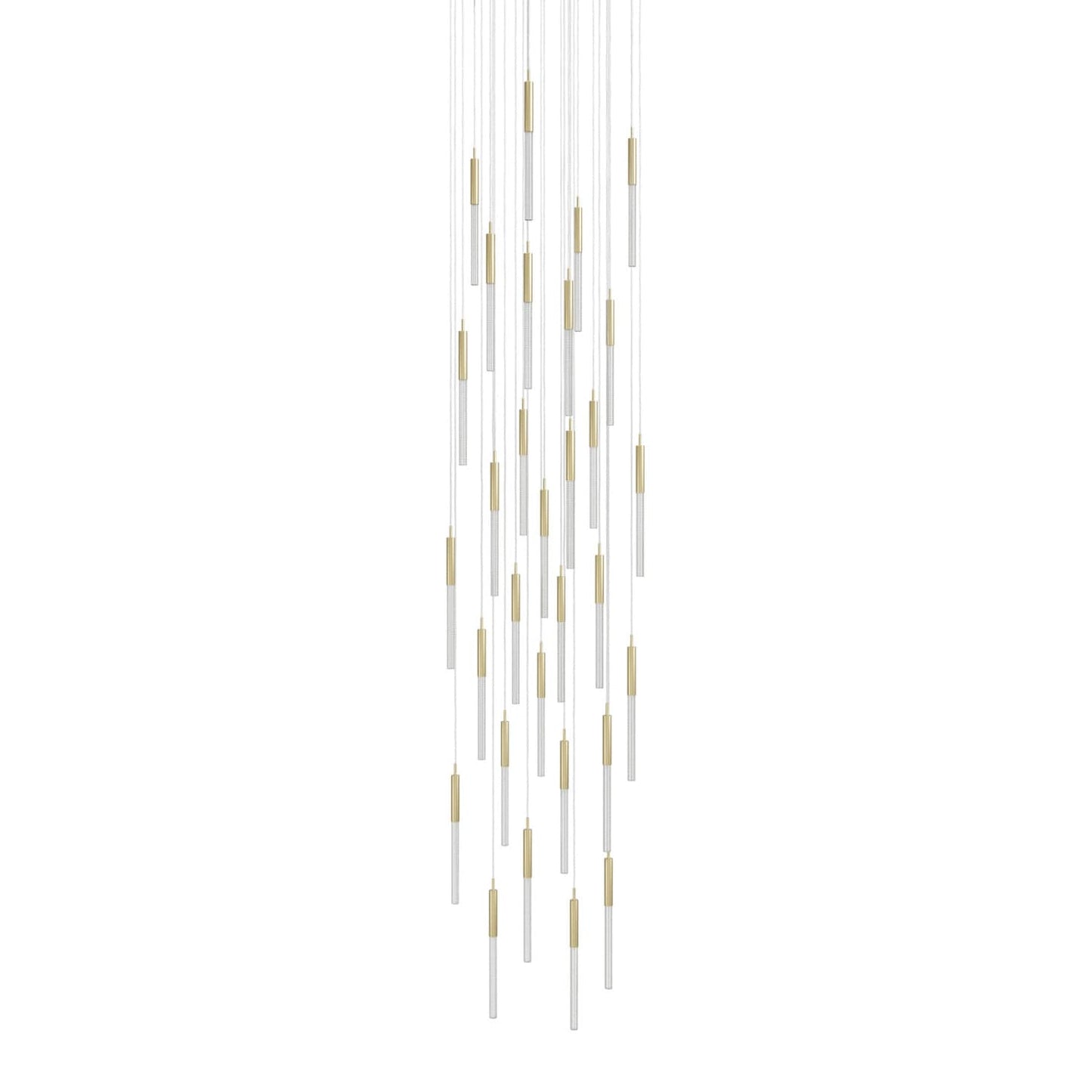 Main St. 31 Light 30" Wide LED Multi Light Pendant with Boa Glass Shades