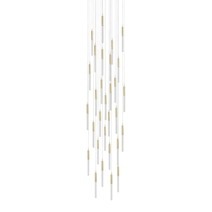 Main St. 31 Light 30" Wide LED Multi Light Pendant with Boa Glass Shades