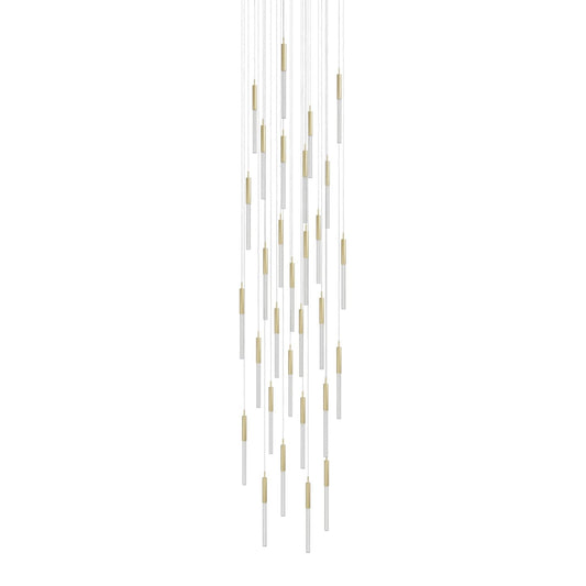 Main St. 31 Light 30" Wide LED Multi Light Pendant with Boa Glass Shades