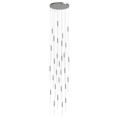 Main St. 31 Light 30" Wide LED Multi Light Pendant with Frosted Glass Shades