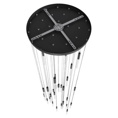 Main St. 31 Light 30" Wide LED Multi Light Pendant with Frosted Glass Shades
