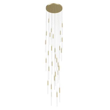 Main St. 31 Light 30" Wide LED Multi Light Pendant with Frosted Glass Shades