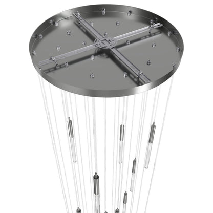 Main St. 31 Light 30" Wide LED Multi Light Pendant with Snow Glass Shades