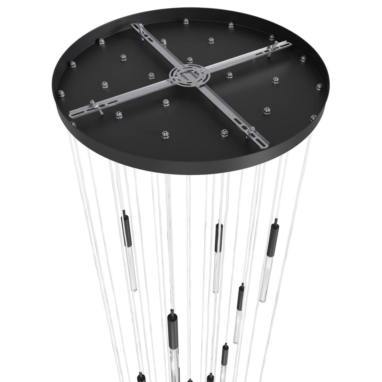 Main St. 31 Light 30" Wide LED Multi Light Pendant with Snow Glass Shades