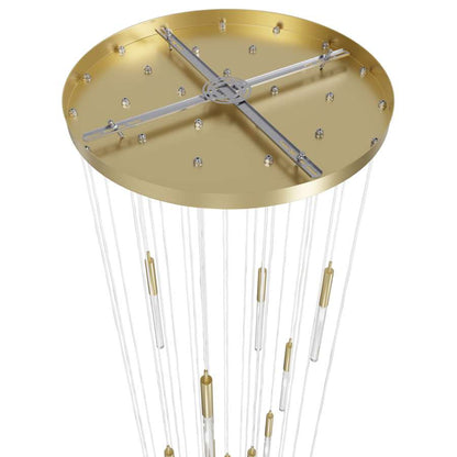 Avenue Lighting Main St. 31 Light 30" Wide LED Multi Light Pendant with Snow Glass Shades