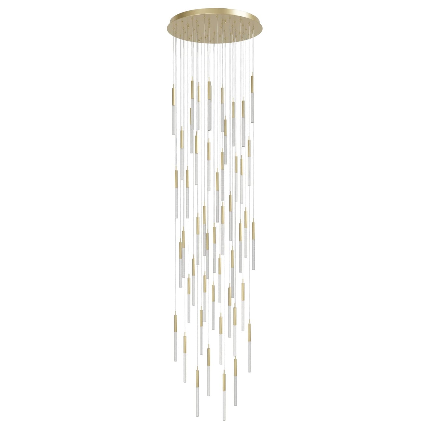 Main St. 51 Light 37" Wide LED Multi Light Pendant with Boa Glass Shades