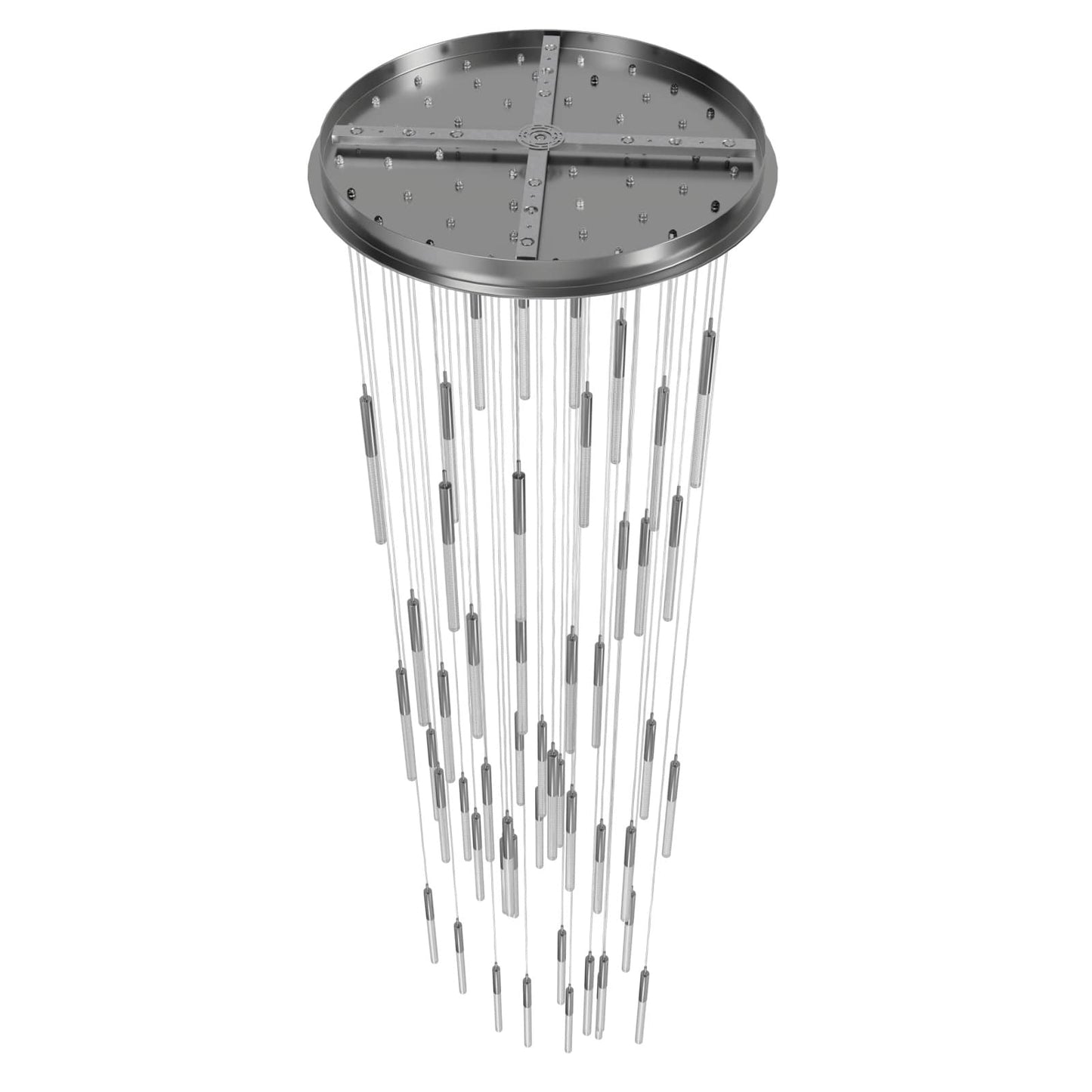 Main St. 51 Light 37" Wide LED Multi Light Pendant with Boa Glass Shades