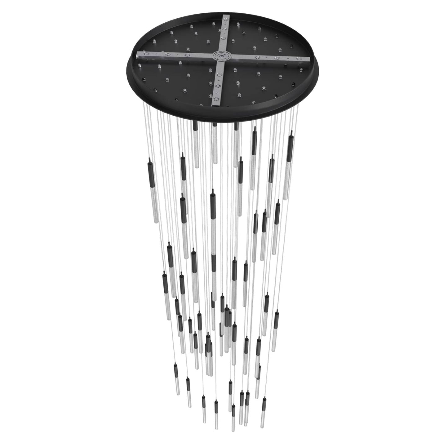 Main St. 51 Light 37" Wide LED Multi Light Pendant with Boa Glass Shades
