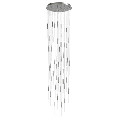 Main St. 51 Light 37" Wide LED Multi Light Pendant with Frosted Glass Shades