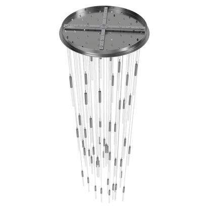 Avenue Lighting Main St. 51 Light 37" Wide LED Multi Light Pendant with Frosted Glass Shades