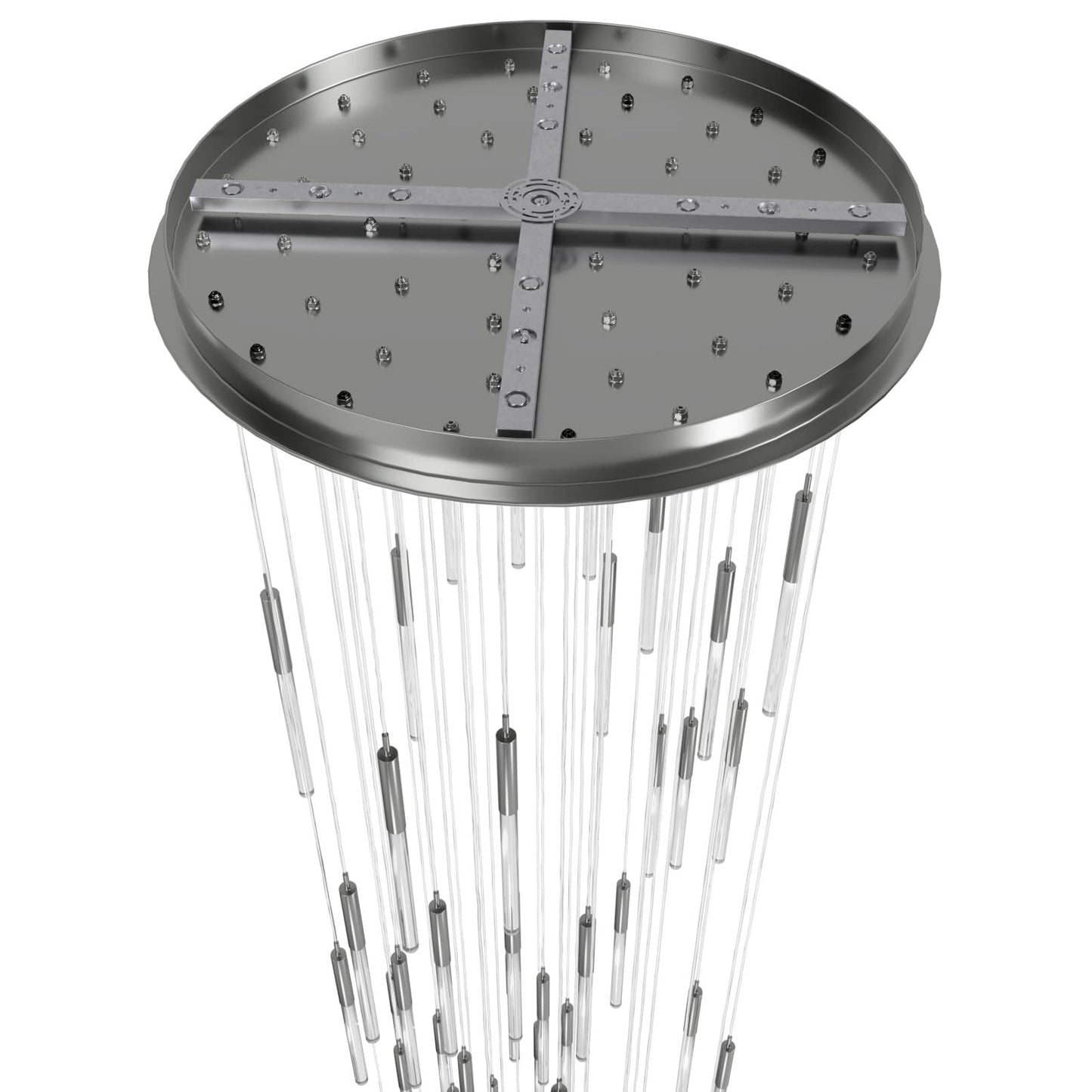 Main St. 31 Light 37" Wide LED Multi Light Pendant with Snow Glass Shades