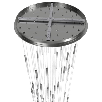 Main St. 31 Light 37" Wide LED Multi Light Pendant with Snow Glass Shades