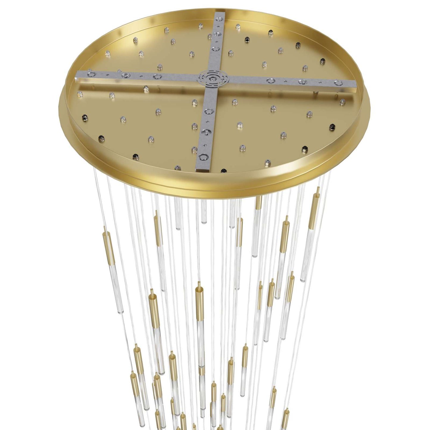Main St. 31 Light 37" Wide LED Multi Light Pendant with Snow Glass Shades