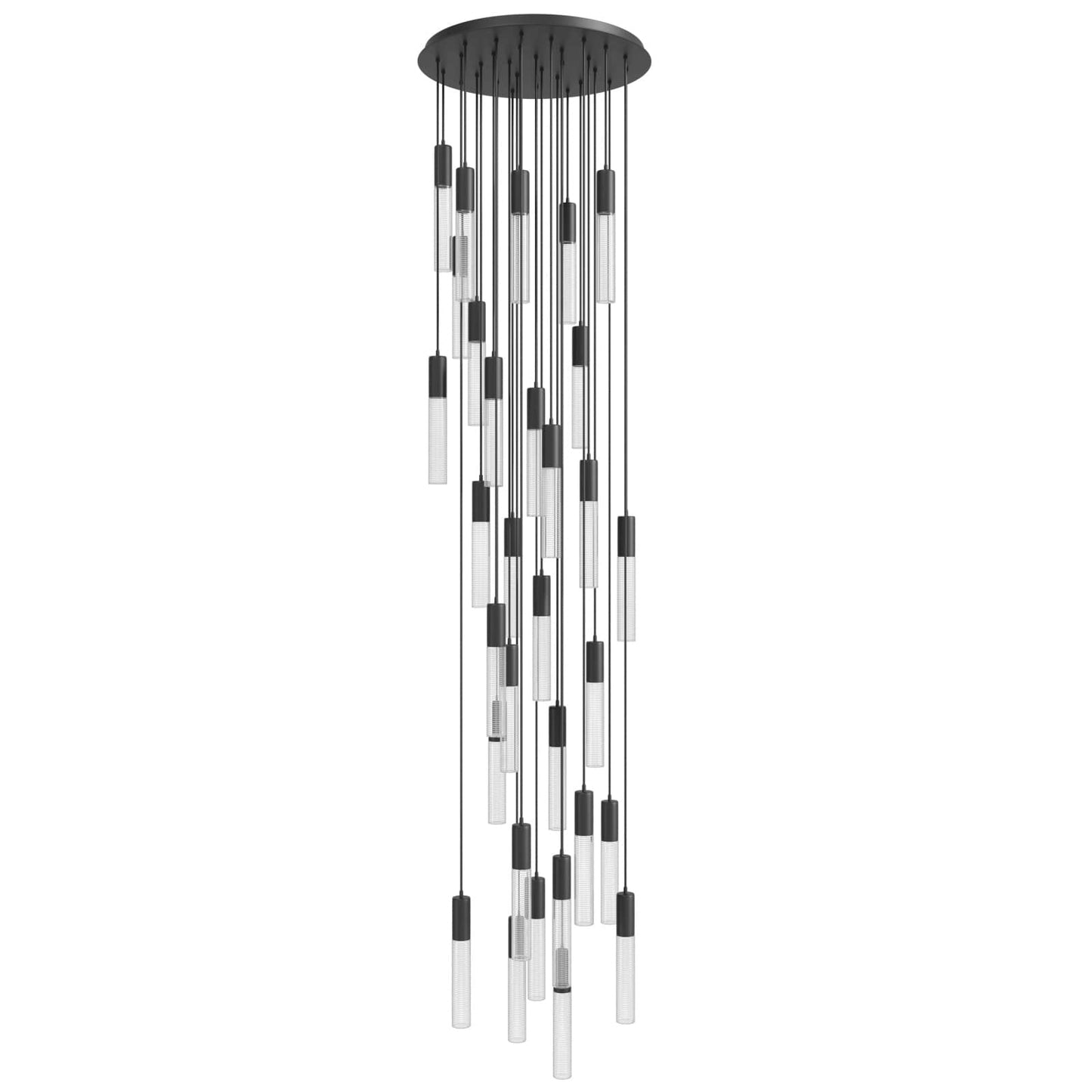 Strand 31 Light 32" Wide LED Multi Light Pendant with Glass Shades