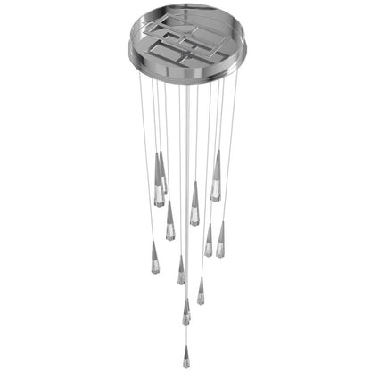 Avalon 13 Light 22" Wide LED Crystal Multi Light Pendant with Faceted Crystal Shades