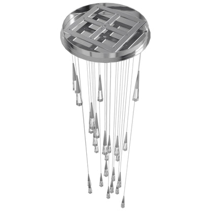 Avalon 25 Light 30" Wide LED Crystal Multi Light Pendant with Faceted Crystal Shades