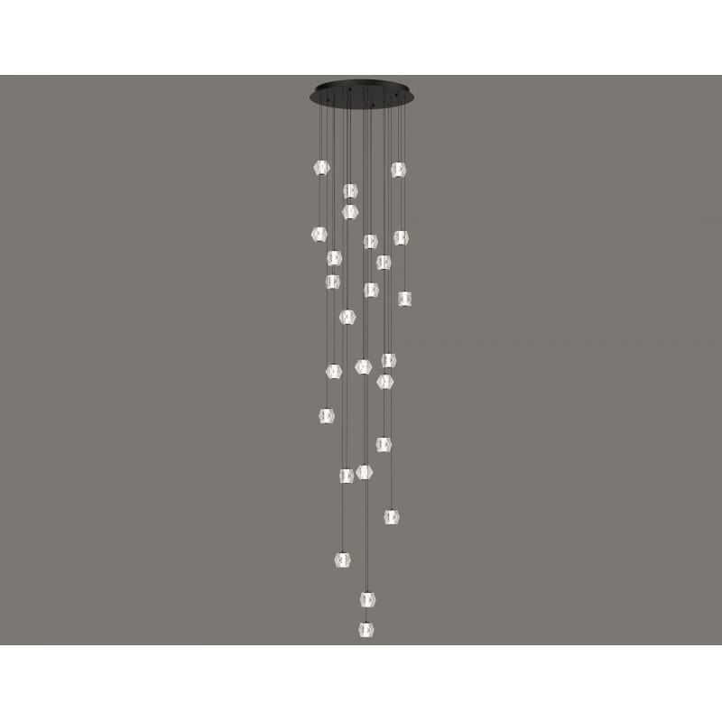 Beluga 30" Wide LED Multi Light Pendant with Faceted Acrylic Shades