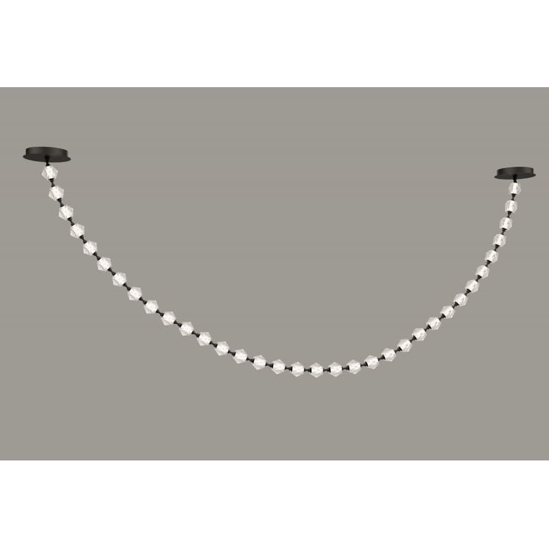 Beluga 139" Wide LED Linear Pendant with Faceted Acrylic Shades