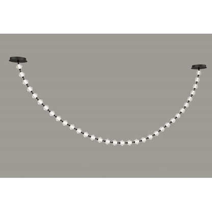 Avenue Lighting Beluga 139" Wide LED Linear Pendant with Faceted Acrylic Shades