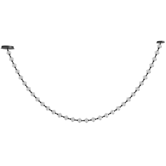 Beluga 139" Wide LED Linear Pendant with Faceted Acrylic Shades
