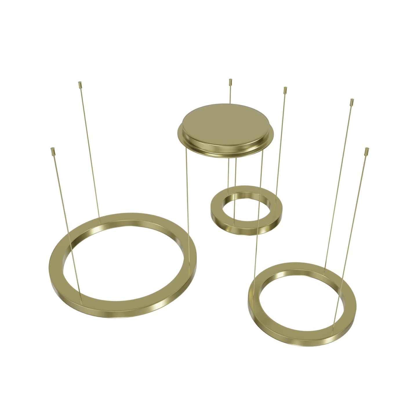 Aria 59" Wide LED Abstract Multi Light Pendant
